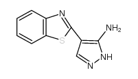 4-benzothiazol-2-yl-2h-pyrazol-3-ylamine结构式