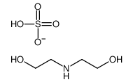 bis(2-hydroxyethyl)ammonium hydrogen sulphate structure