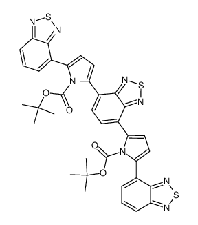 4,7-Bis[5-(2,1,3-benzothiadiazo-4-yl)-N-tert-butoxycarbonylpyrrol-2-yl]-2,1,3-benzothiadiazole Structure