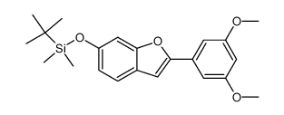 2-(3,5-dimethoxyphenyl)-6-(tert-butyl-dimethylsilanyloxy)benzofuran Structure