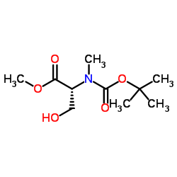 Boc-N-Me-D-Ser-OMe Structure