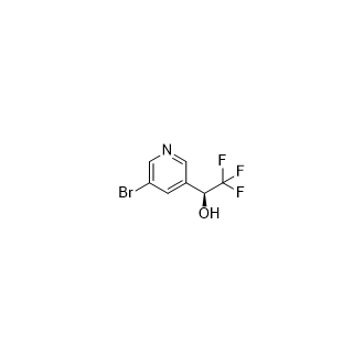 (S)-1-(5-溴吡啶-3-基)-2,2,2-三氟乙-1-醇结构式