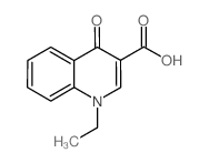 1-乙基-4-氧代-1,4-二氢喹啉-3-羧酸结构式