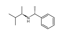 (2R)-3-methyl-N-((R)-1-phenylethyl)butan-2-amine Structure