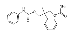 N-Phenylcarbamic acid β-(carbamoyloxymethyl)-β-methylphenethyl ester结构式