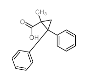 1-methyl-2,2-diphenylcyclopropane-1-carboxylic acid Structure