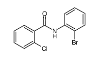 N-(2-bromophenyl)-2-chlorobenzamide结构式