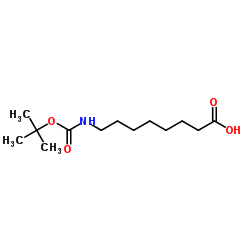 Boc-8-氨基辛酸结构式