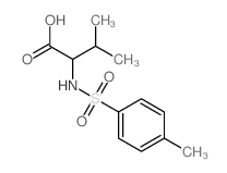 Valine,N-[(4-methylphenyl)sulfonyl]-结构式