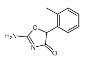 2-amino-5-o-tolyl-oxazol-4-one Structure