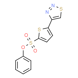 Phenyl 5-(1,2,3-thiadiazol-4-yl)-2-thiophenesulfonate结构式