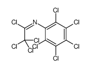 2,2,2-trichloro-N-(2,3,4,5,6-pentachlorophenyl)ethanimidoyl chloride结构式