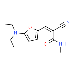 2-Propenamide,2-cyano-3-[5-(diethylamino)-2-furanyl]-N-methyl-结构式