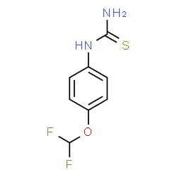 1-(4-(二氟甲氧基)苯基)硫脲结构式