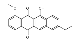 8-Ethyl-11-hydroxy-1-methoxy-5,12-naphthacenchinon Structure