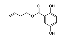 (but-3'-enyl) 2,5-dihydroxybenzoate结构式