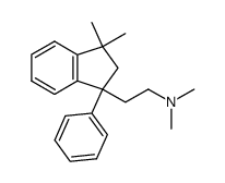 [2-(3,3-Dimethyl-1-phenyl-indan-1-yl)-ethyl]-dimethyl-amine结构式