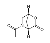 (1R,4R)-5-acetyl-2-oxa-5-azabicyclo[2.2.1]heptan-3-one Structure