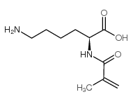 (2S)-6-amino-2-(2-methylprop-2-enoylamino)hexanoic acid Structure