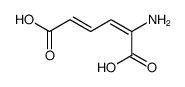 2-aminohexa-2,4-dienedioic acid Structure