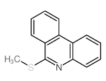 Phenanthridine,6-(methylthio)-结构式