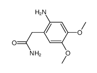 (2-amino-4,5-dimethoxy-phenyl)-acetic acid amide Structure