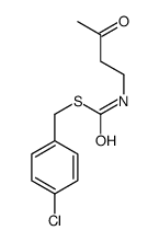 S-[(4-chlorophenyl)methyl] N-(3-oxobutyl)carbamothioate Structure