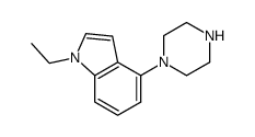 1H-Indole,1-ethyl-4-(1-piperazinyl)-(9CI) picture