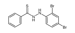 N'-(2,4-dibromophenyl)benzothiohydrazide结构式