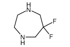 6,6-Difluorohexahydro-1H-1,4-diazepine structure