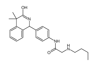 2-(butylamino)-N-[4-(4,4-dimethyl-3-oxo-1,2-dihydroisoquinolin-1-yl)phenyl]acetamide Structure