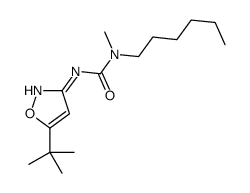 3-(5-tert-butyl-1,2-oxazol-3-yl)-1-hexyl-1-methylurea Structure