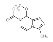 1-(5-methoxy-9-methyl-1,4,8-triazabicyclo[4.3.0]nona-2,6,8-trien-4-yl)ethanone结构式