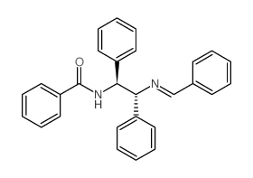 Benzamide,N-[(1R,2S)-1,2-diphenyl-2-[(phenylmethylene)amino]ethyl]-, rel- structure