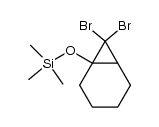 7,7-dibromo-1-trimethylsiloxybicyclo[4.1.0]heptane结构式