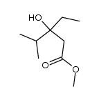 3-hydroxy--3-isopropylpentansaeure-methylester结构式