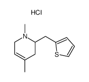 1,4-dimethyl-2-thiophen-2-ylmethyl-1,2,3,6-tetrahydro-pyridine, hydrochloride结构式