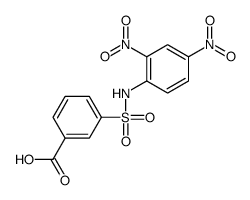 3-[(2,4-dinitrophenyl)sulfamoyl]benzoic acid结构式