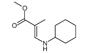 methyl 3-(cyclohexylamino)-2-methylprop-2-enoate结构式