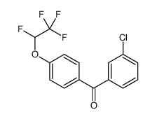 (3-chlorophenyl)-[4-(1,2,2,2-tetrafluoroethoxy)phenyl]methanone Structure