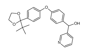 {4-[4-(2-tert-Butyl-[1,3]dioxolan-2-yl)-phenoxy]-phenyl}-pyridin-3-yl-methanol结构式