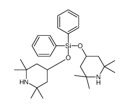 diphenyl-bis[(2,2,6,6-tetramethylpiperidin-4-yl)oxy]silane Structure