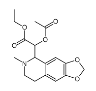 acetoxy-(6-methyl-5,6,7,8-tetrahydro-[1,3]dioxolo[4,5-g]isoquinolin-5-yl)-acetic acid ethyl ester结构式