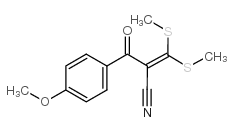 2-(4-METHOXYBENZOYL)-3,3-DI(METHYLTHIO)ACRYLONITRILE Structure