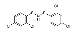 2,4-dichloro-1-[(2,4-dichlorophenyl)sulfanylamino]sulfanylbenzene结构式