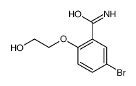 5-bromo-2-(2-hydroxyethoxy)benzamide Structure