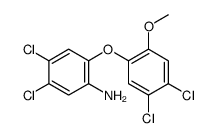 4,5-dichloro-2-(4,5-dichloro-2-methoxyphenoxy)aniline Structure