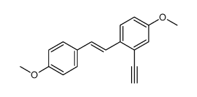 2-ethynyl-4-methoxy-1-[2-(4-methoxyphenyl)ethenyl]benzene Structure