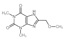 8-(methoxymethyl)-1,3-dimethyl-7H-purine-2,6-dione Structure