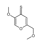 5-methoxy-2-(methoxymethyl)pyran-4-thione结构式